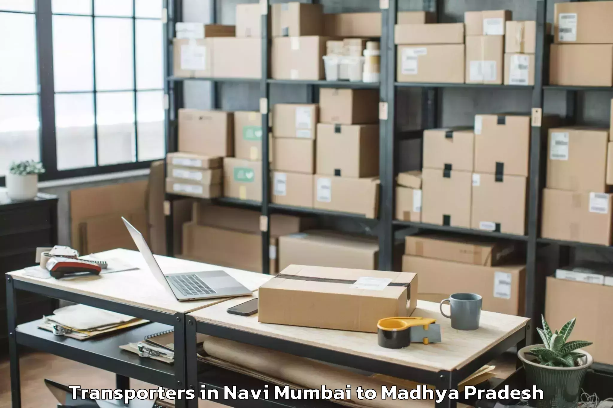 Top Navi Mumbai to Hatod Transporters Available